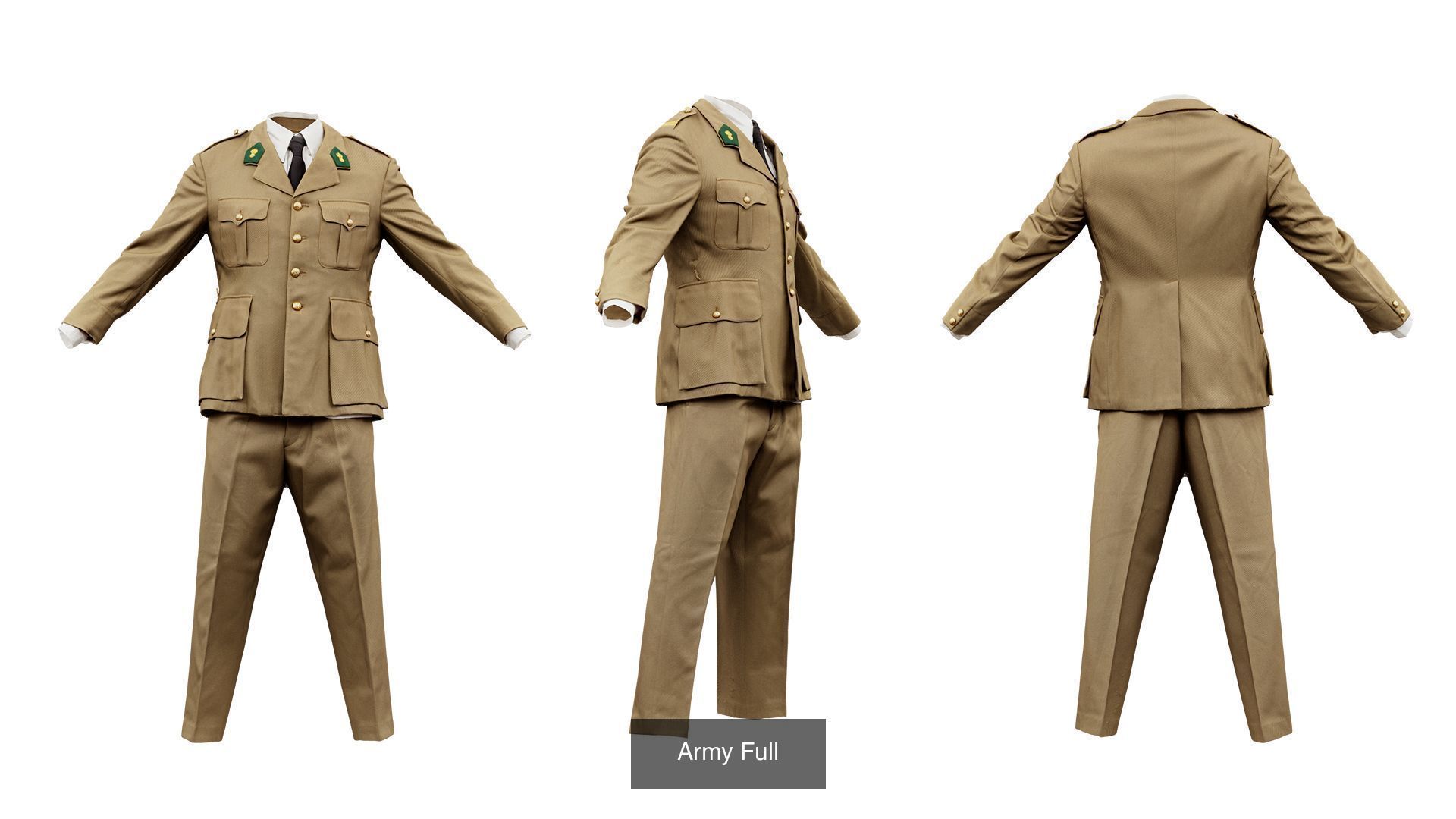 72 3D Scanned Full Body Clothing items 3D Model Collection_10