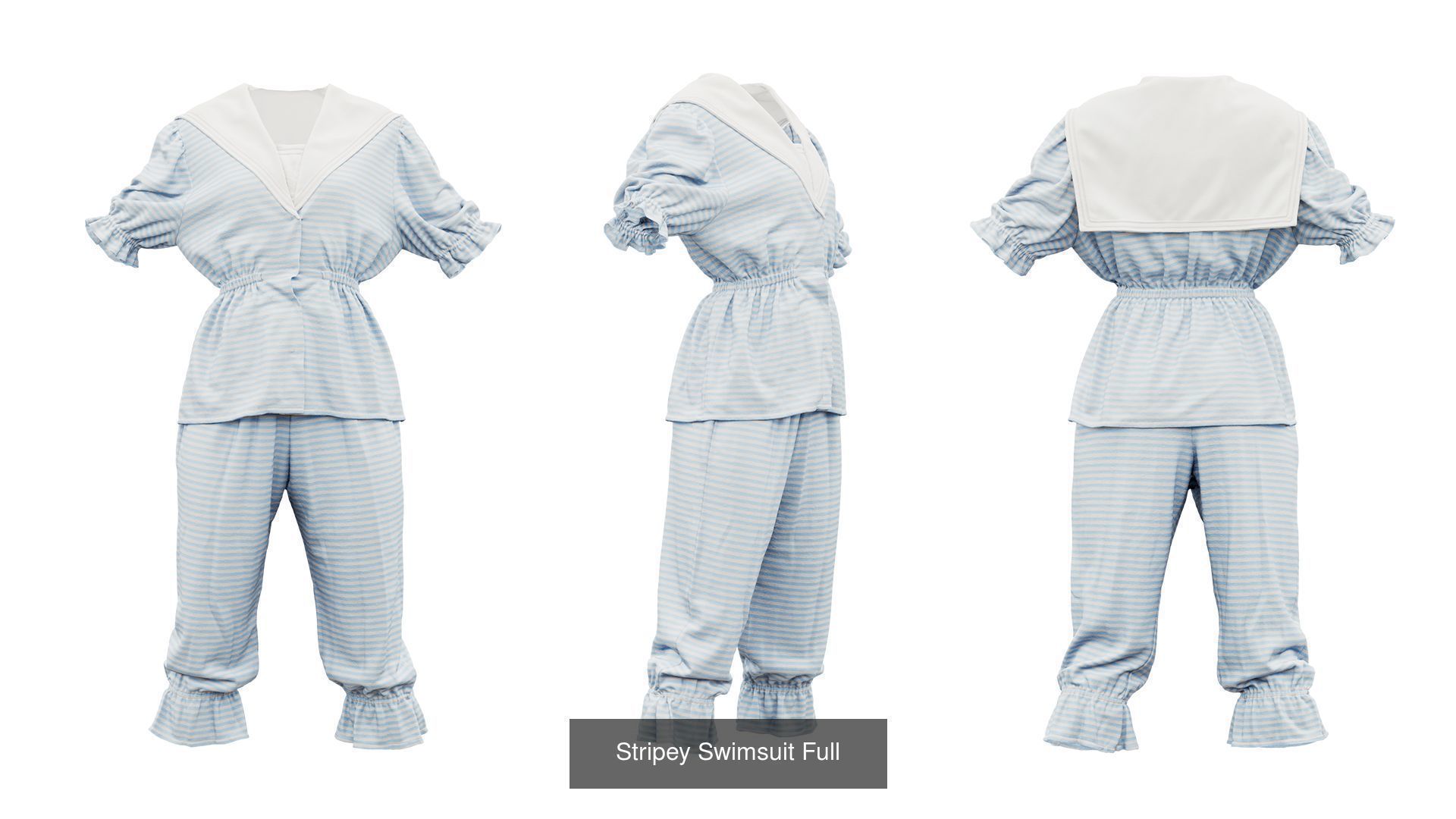 72 3D Scanned Full Body Clothing items 3D Model Collection_51