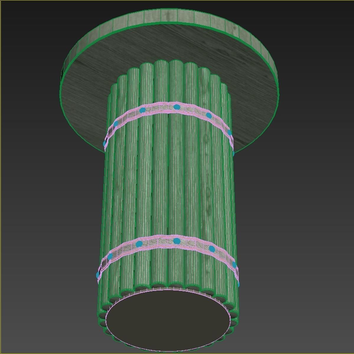 Palecek Cardiff Side Table 3D model_6