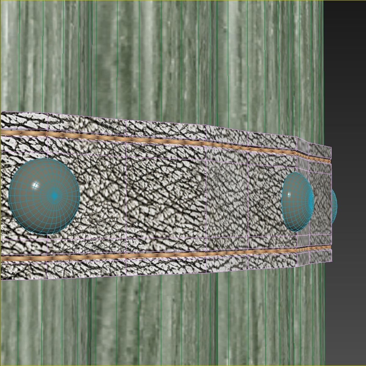 Palecek Cardiff Side Table 3D model_7