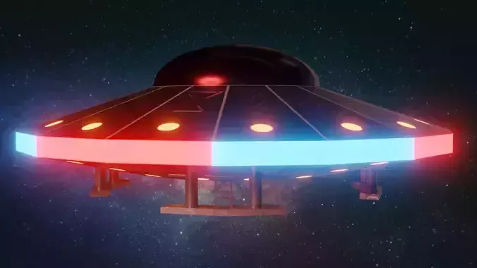 Flying Saucer- Low Poly