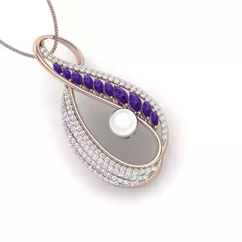 pendant with gems