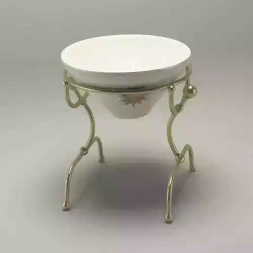 A modern bowl with holder