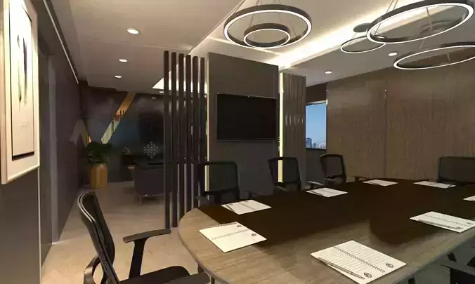 office conference room in building
