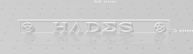 plaque hades Free 3D print model