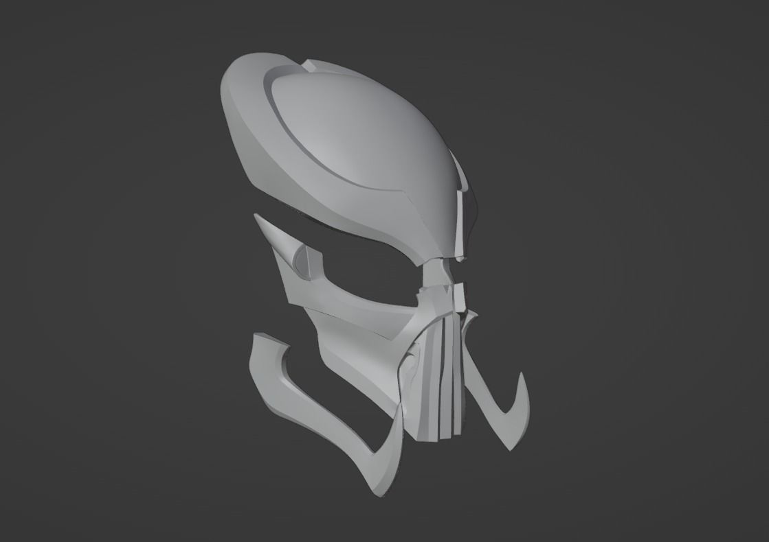 Predator Saber mask 3D print model_15