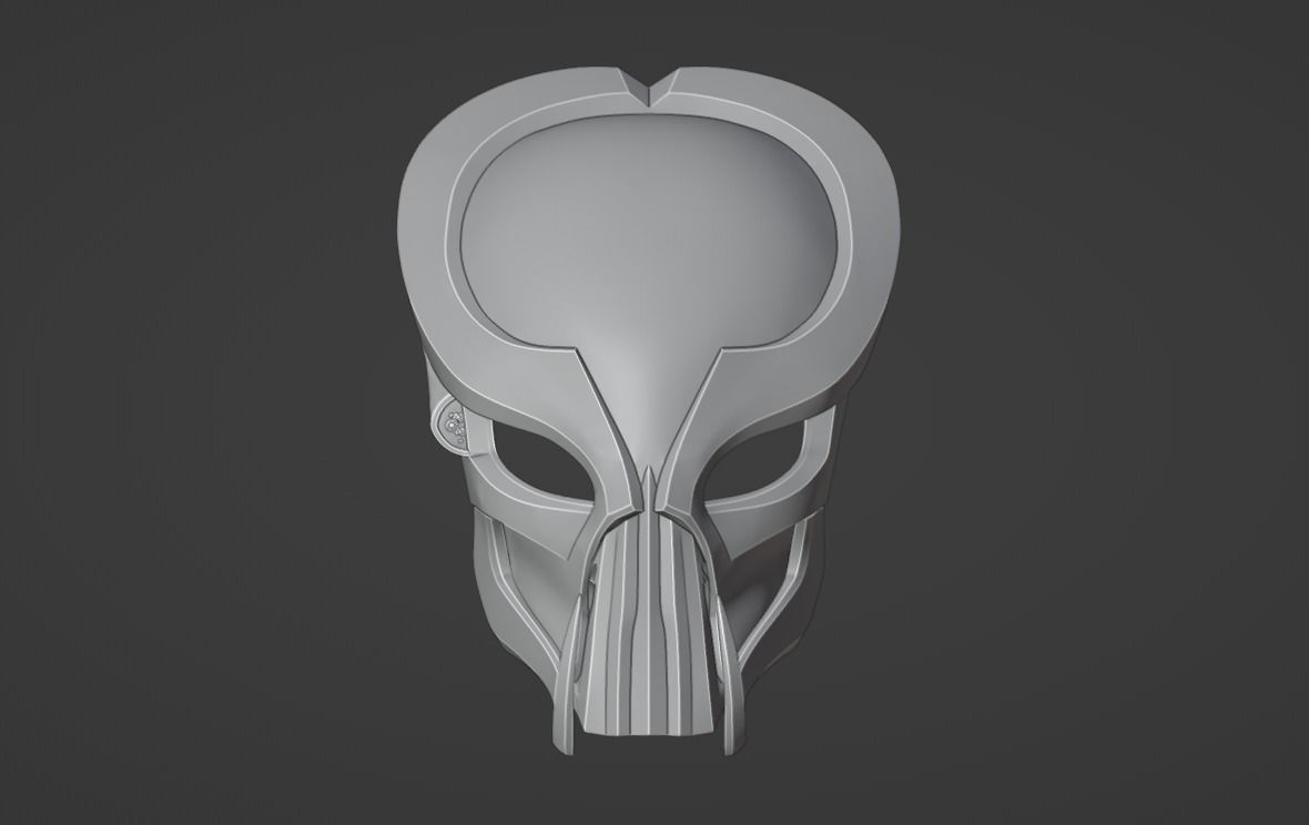 Predator Saber mask 3D print model_10