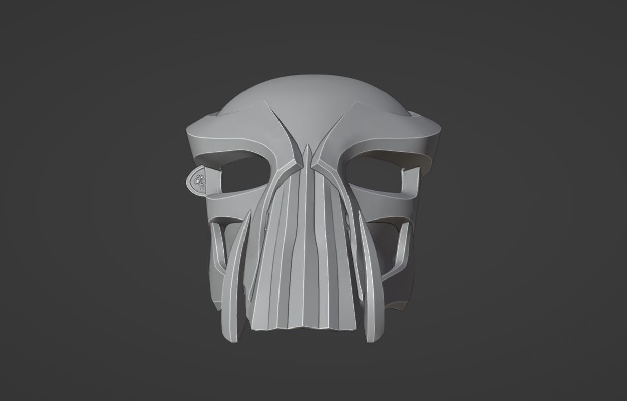 Predator Saber mask 3D print model_8