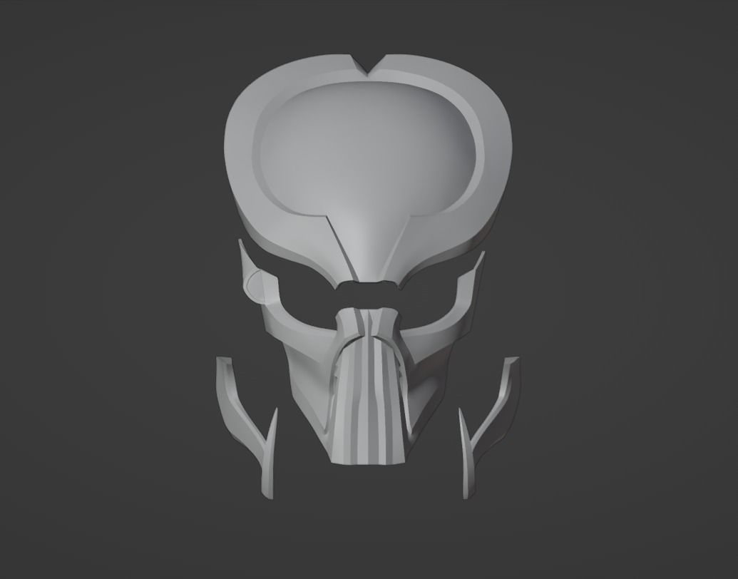 Predator Saber mask 3D print model_14