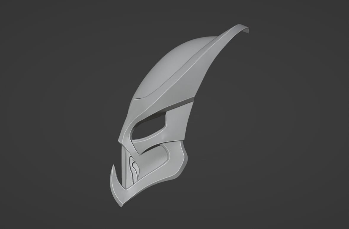 Predator Saber mask 3D print model_11