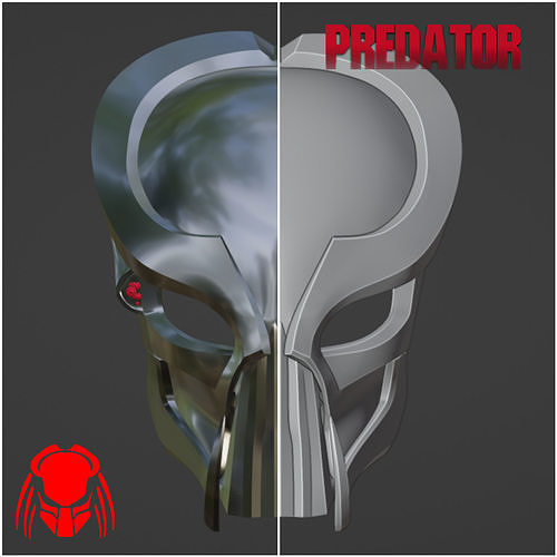 Predator Saber mask 3D print model