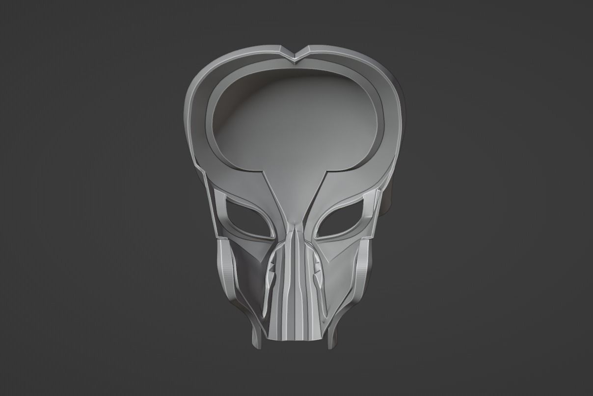 Predator Saber mask 3D print model_9