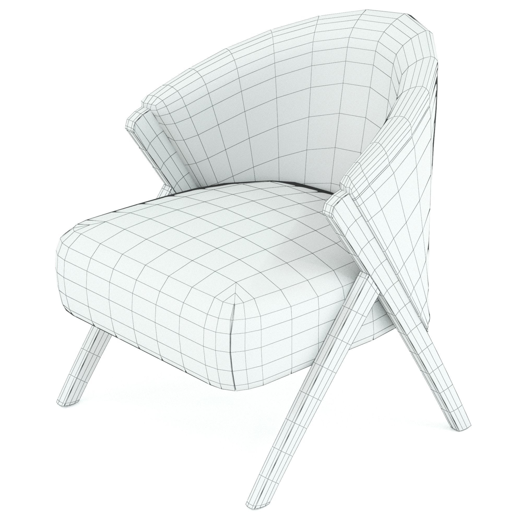 UPHOLSTERED BOUCLE  3D model_5