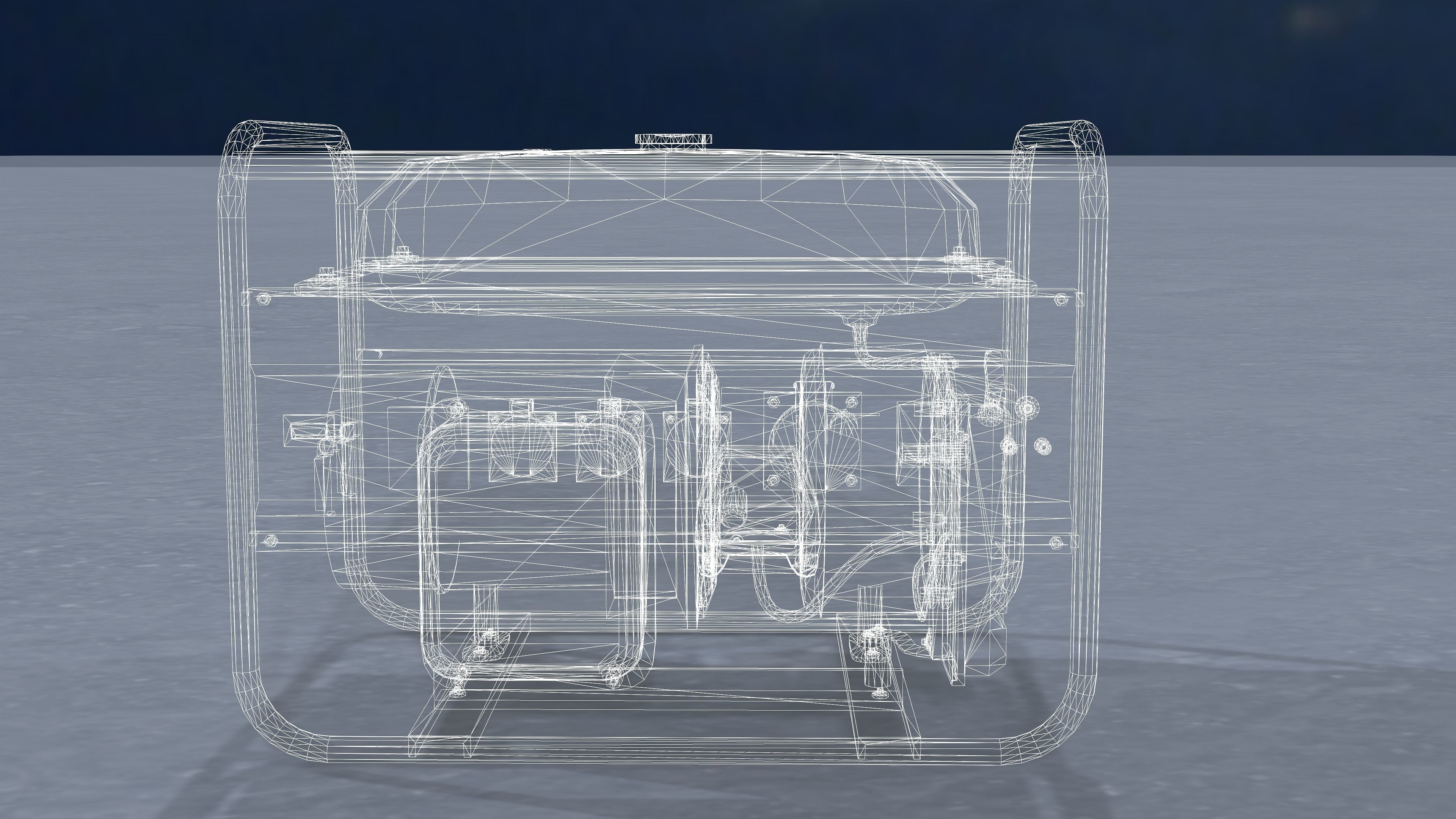 GENERATOR for sims Low-poly 3D model_12