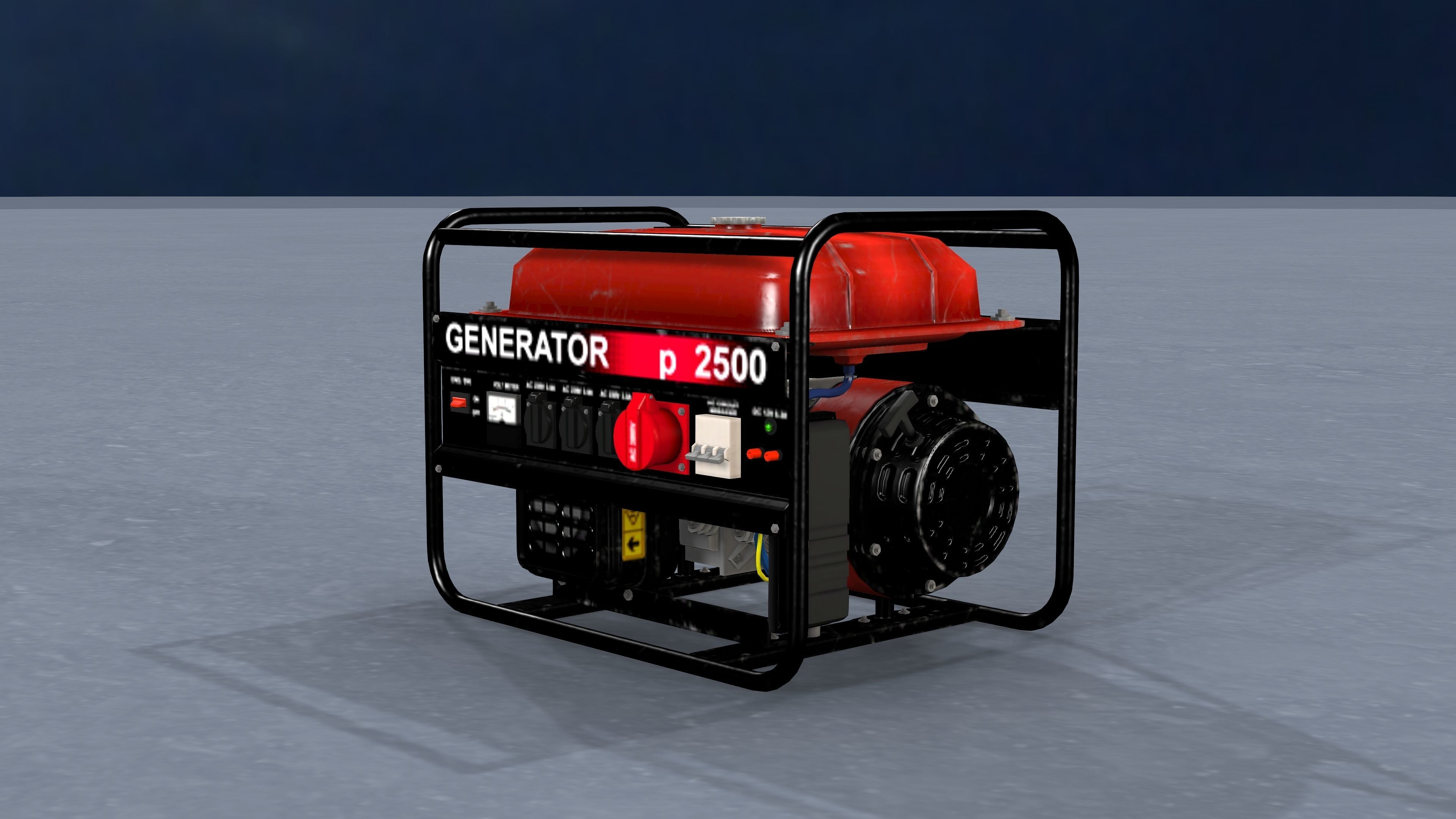 GENERATOR for sims Low-poly 3D model_2