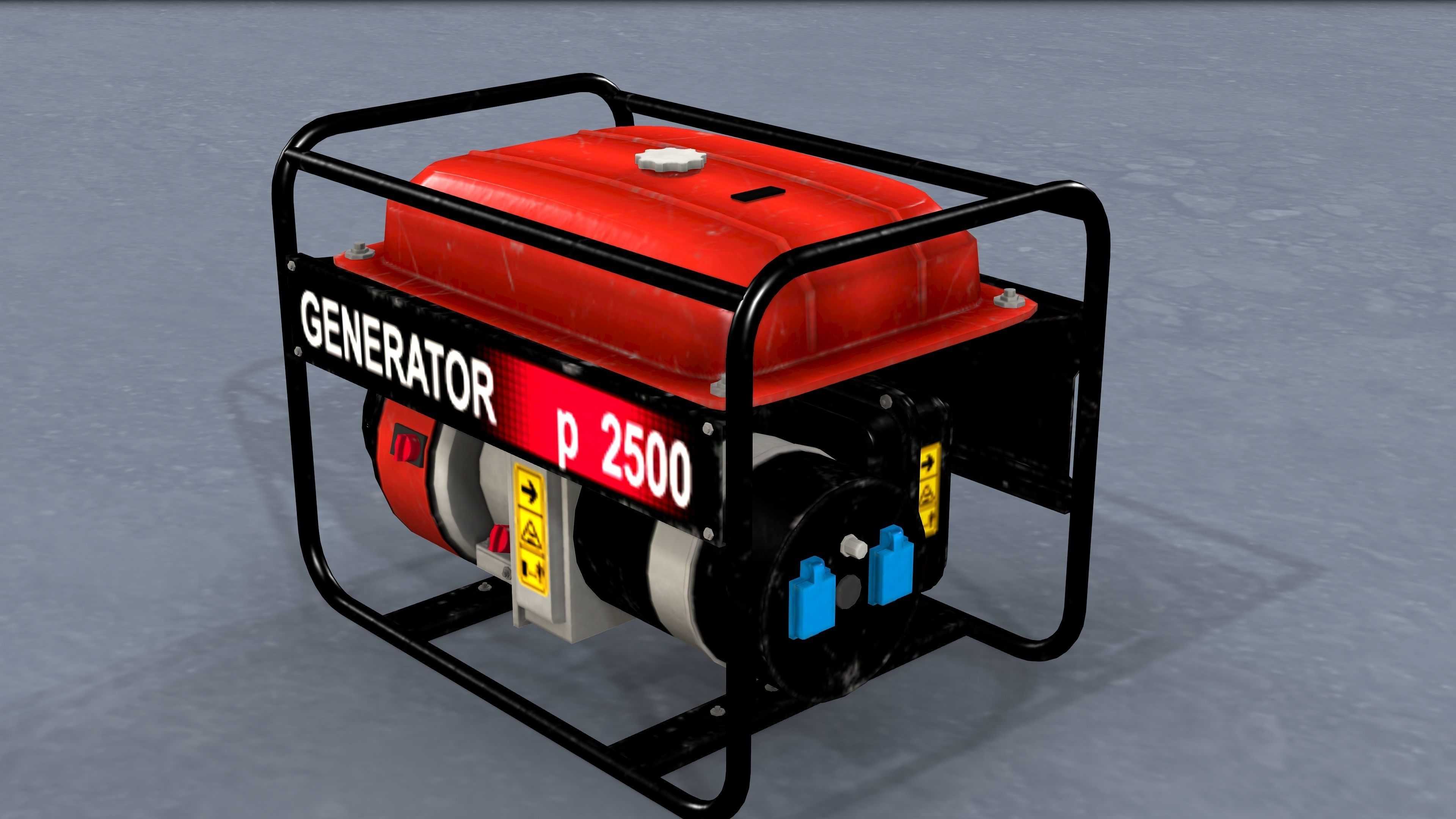 GENERATOR for sims Low-poly 3D model_7
