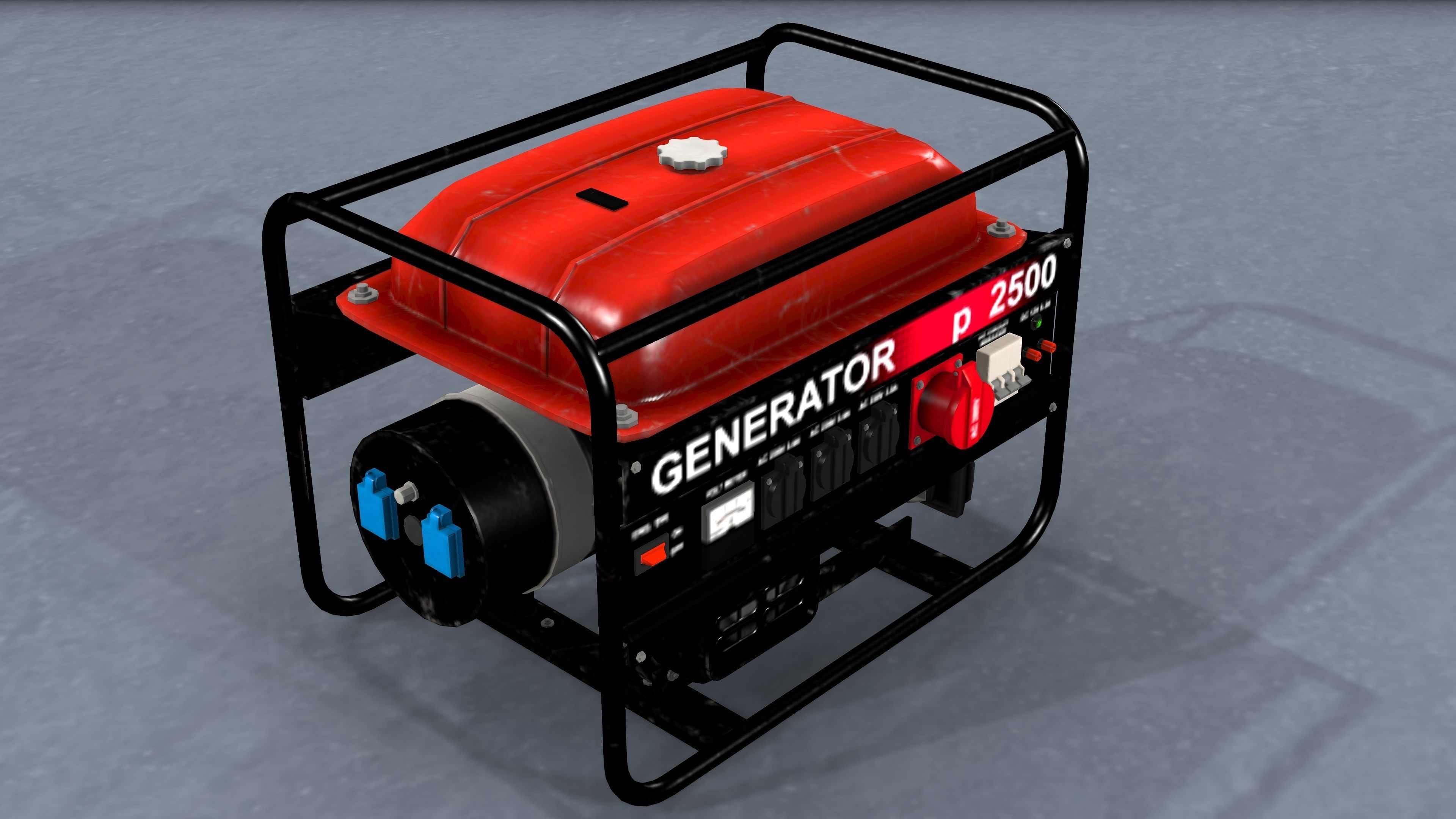 GENERATOR for sims Low-poly 3D model_8