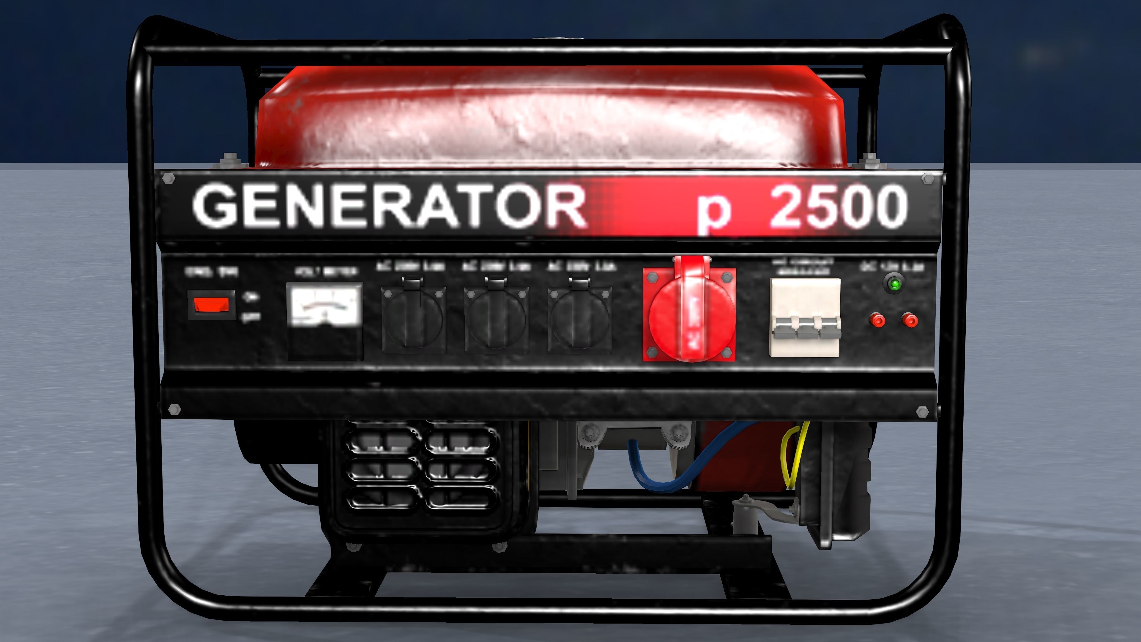 GENERATOR for sims Low-poly 3D model_3