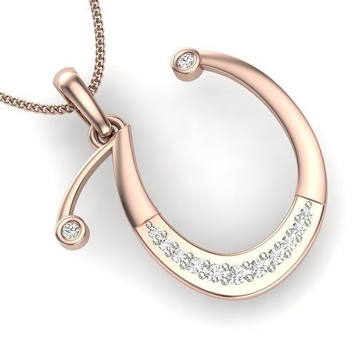 Women U pendant 3dm stl render detail  3D print model