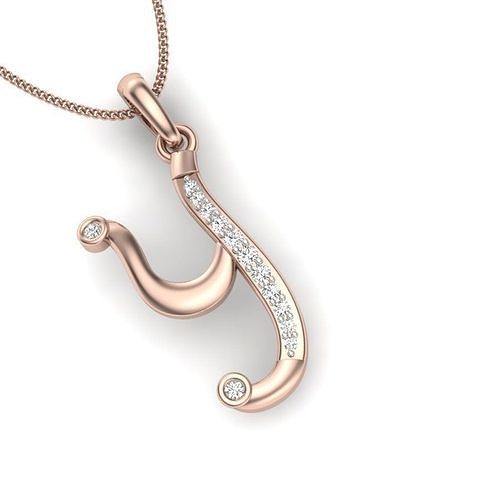 diamond phozen Y pendant for women 3D print model