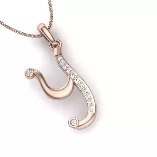 diamond phozen Y pendant for women 3D print model
