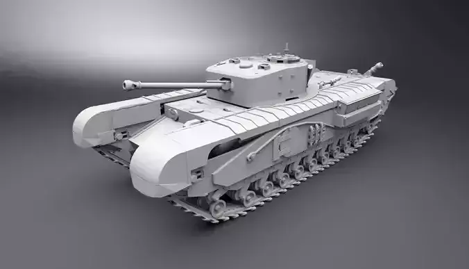 Churchill Tank scale model    3D print model
