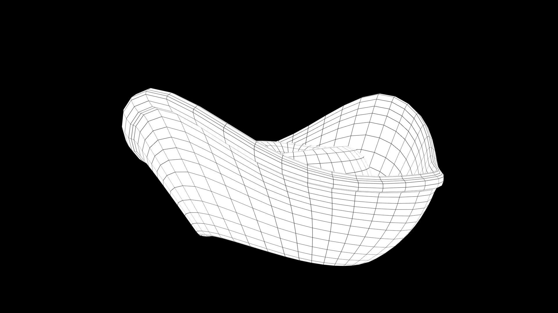 Pirate hat Low-poly 3D model_6