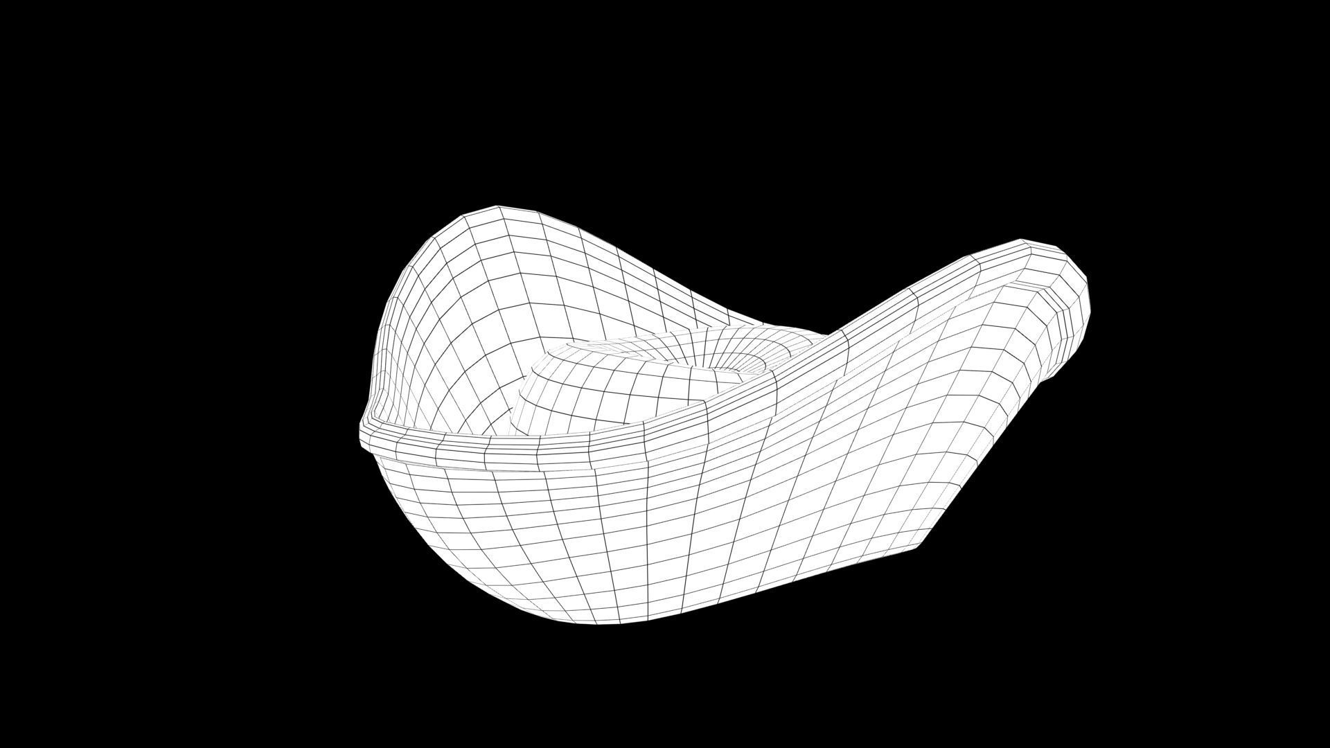 Pirate hat Low-poly 3D model_7