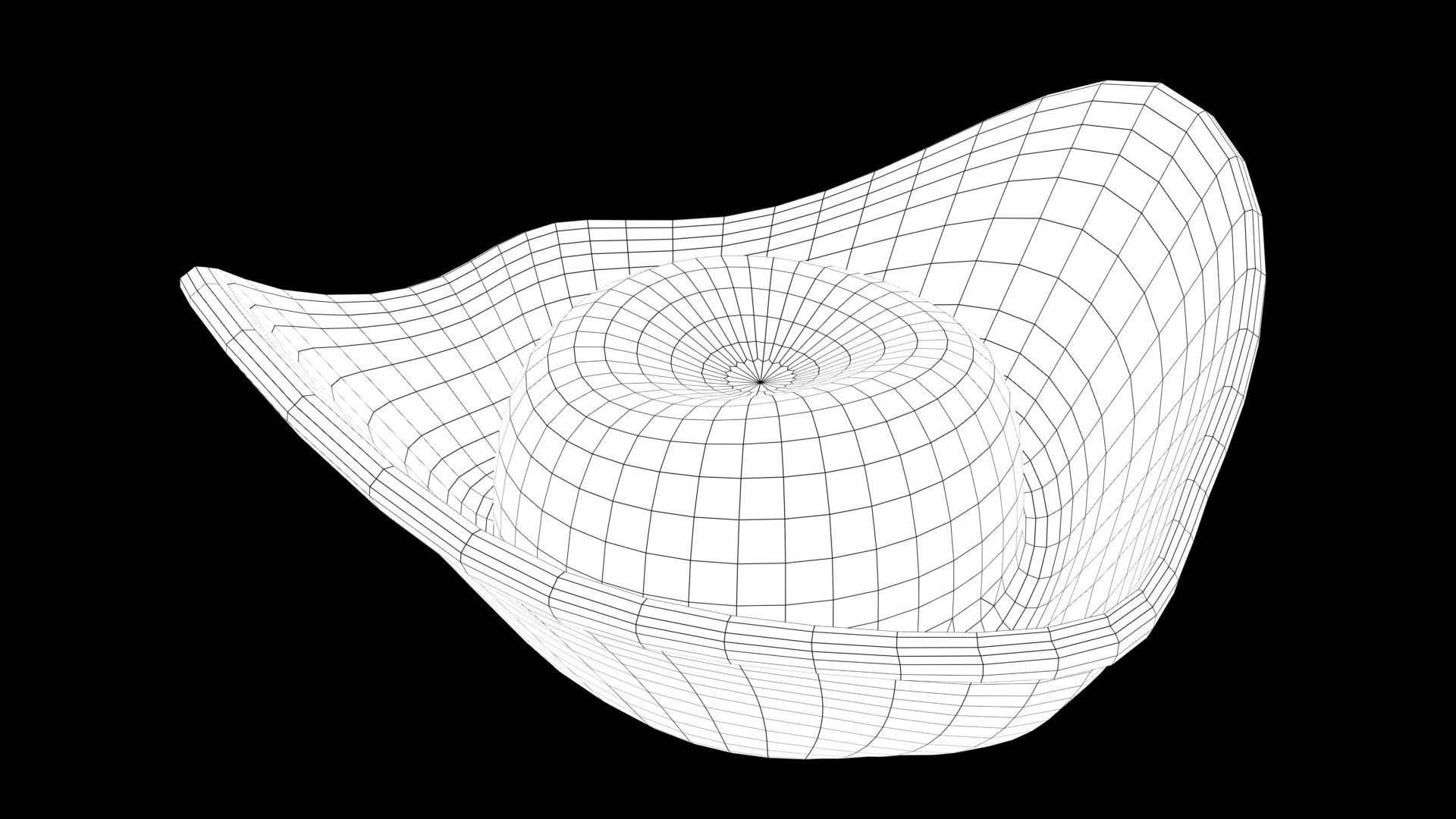 Pirate hat Low-poly 3D model_9