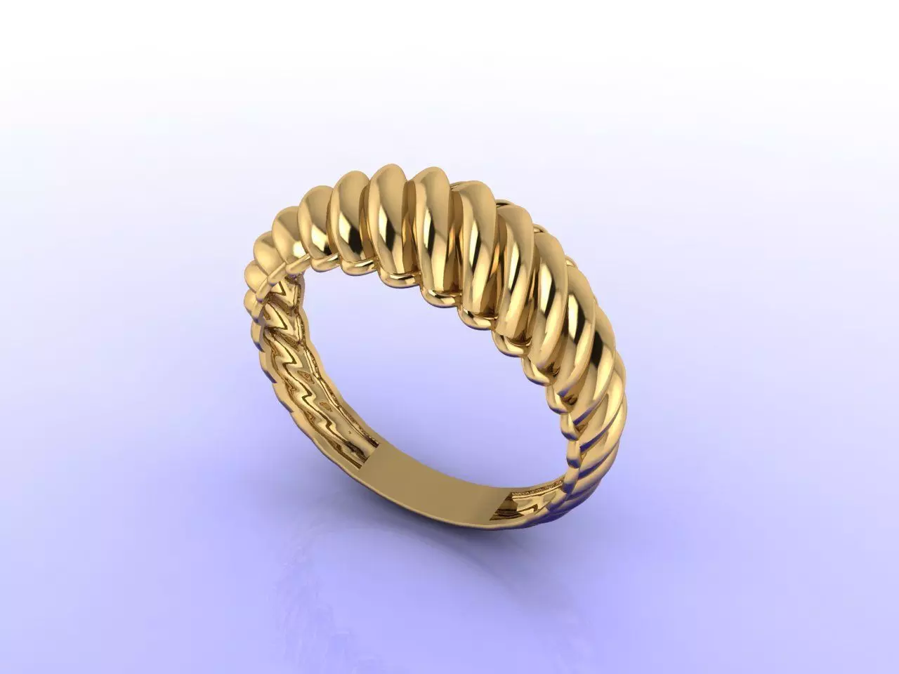 Twist Ring Free 3D print model
