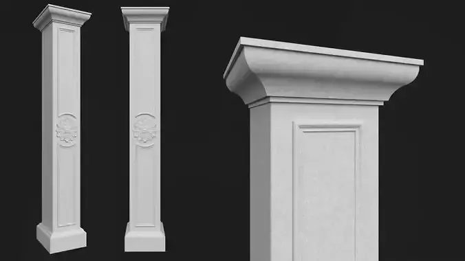 Column Decorative 4 3D model