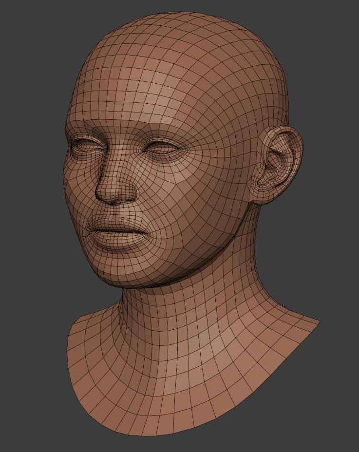 Head basemesh 3D model_1