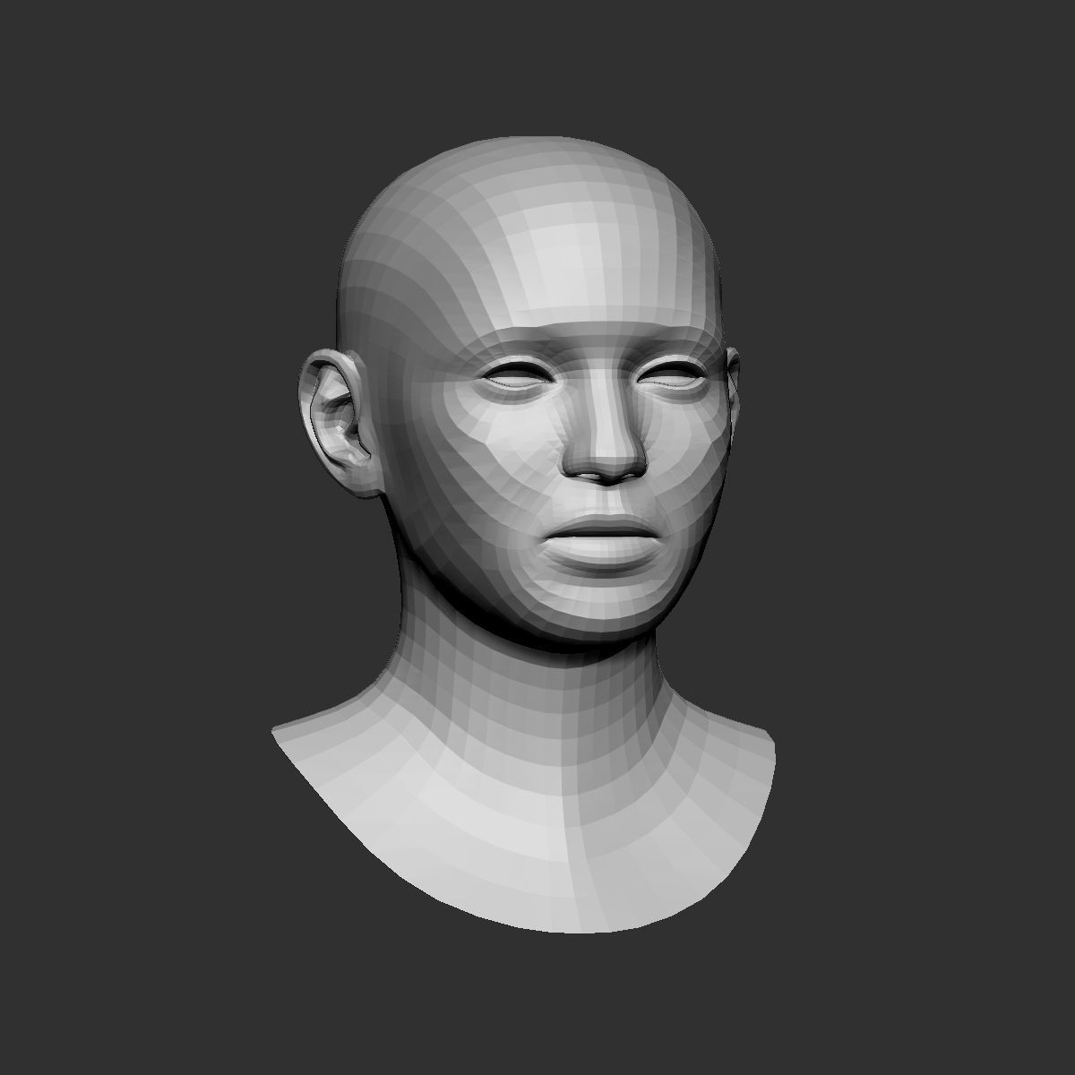 Head basemesh 3D model_3