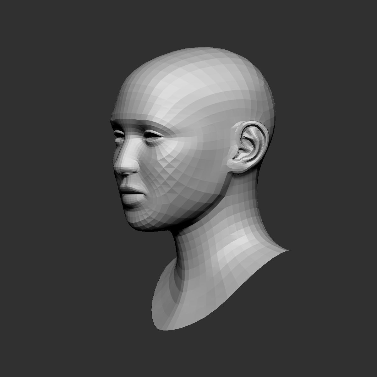 Head basemesh 3D model_4