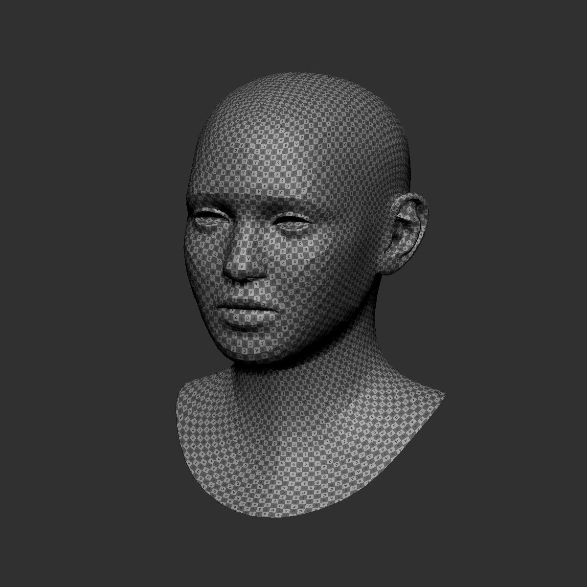 Head basemesh 3D model_2