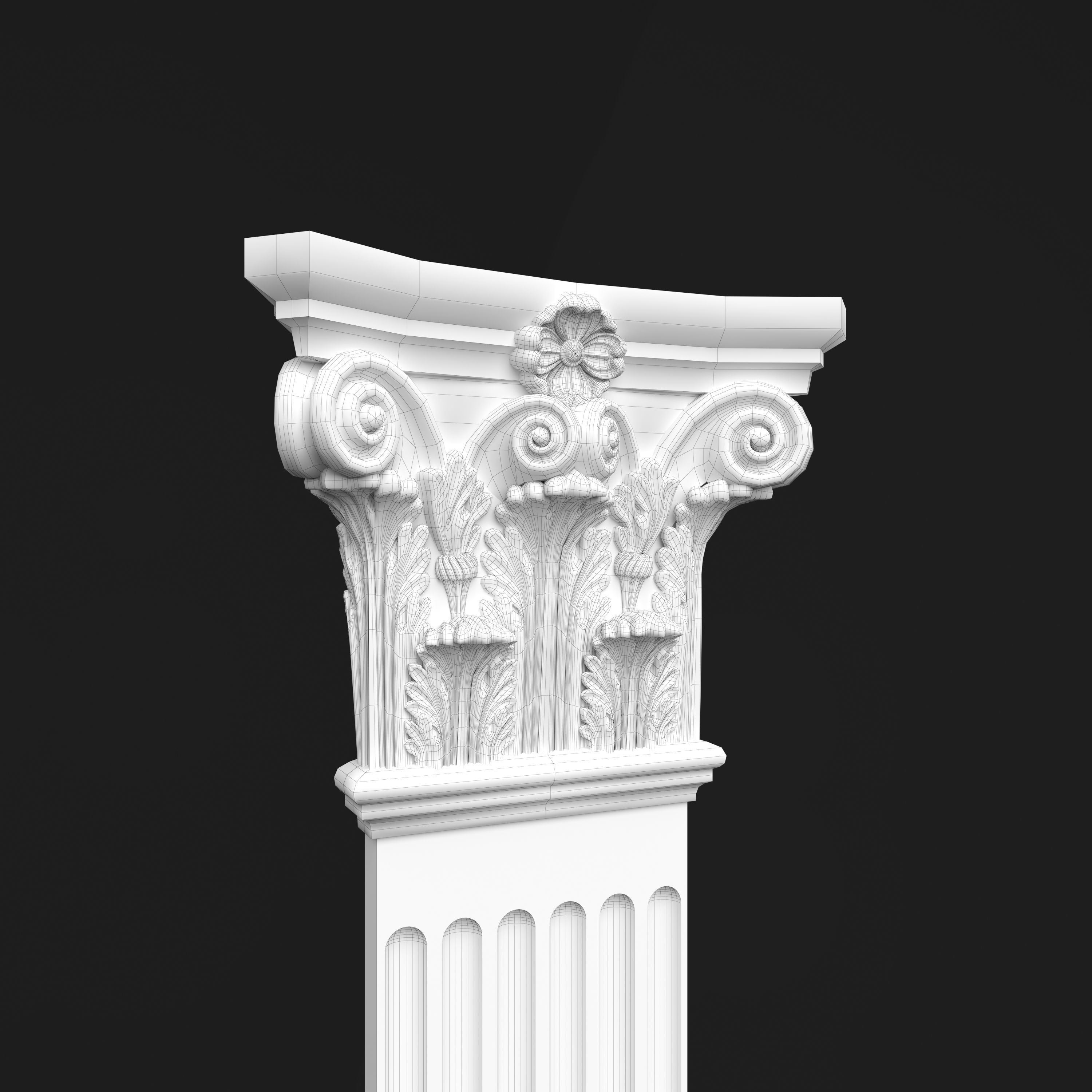 Column Decorative 6 3D model_4