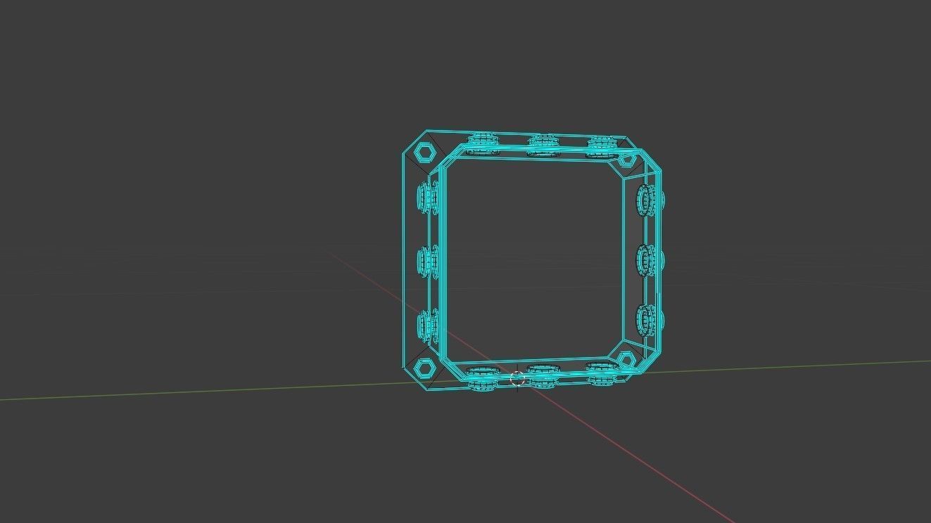 Small Power Box Electric Low-poly 3D model_16