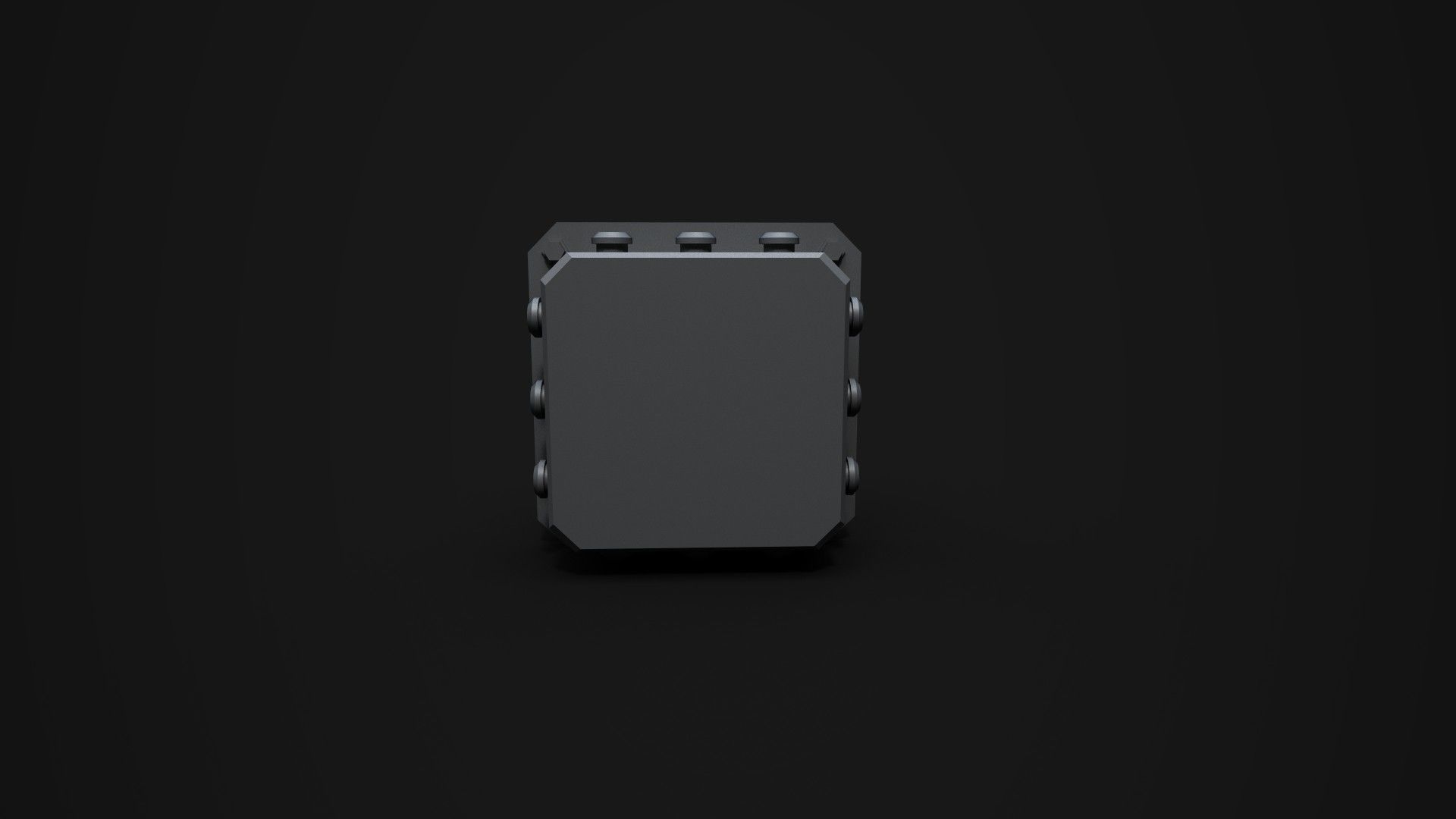 Small Power Box Electric Low-poly 3D model_7