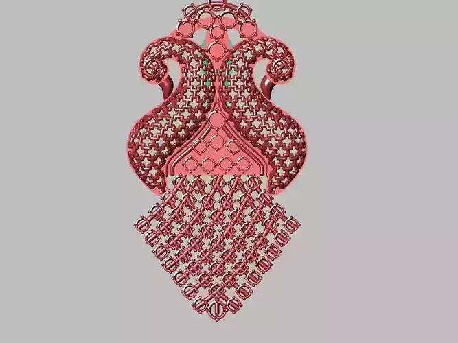 peacock earrings stl verified