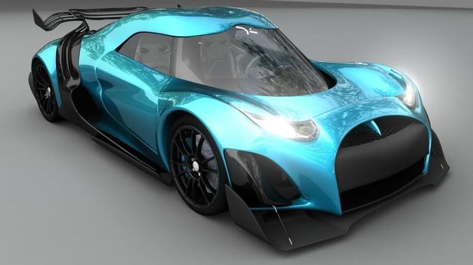 furge futuristic sports car