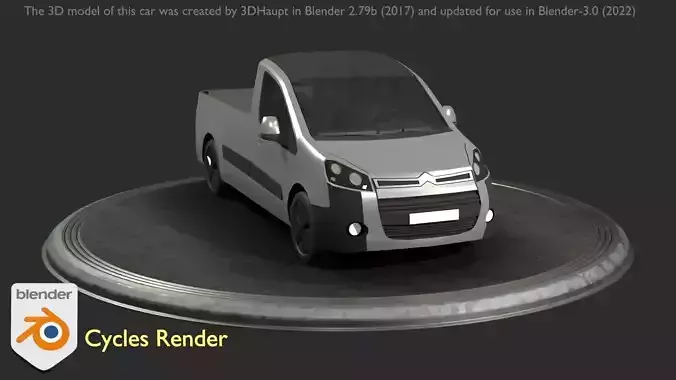 City Car 78 Utility Vehicles Van Pickup 1500 Type-D Silver