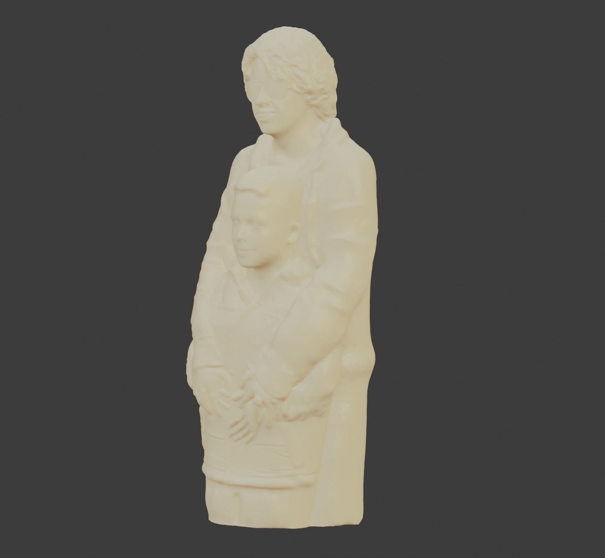 Mother Child Hugging Pose 3D print model_3