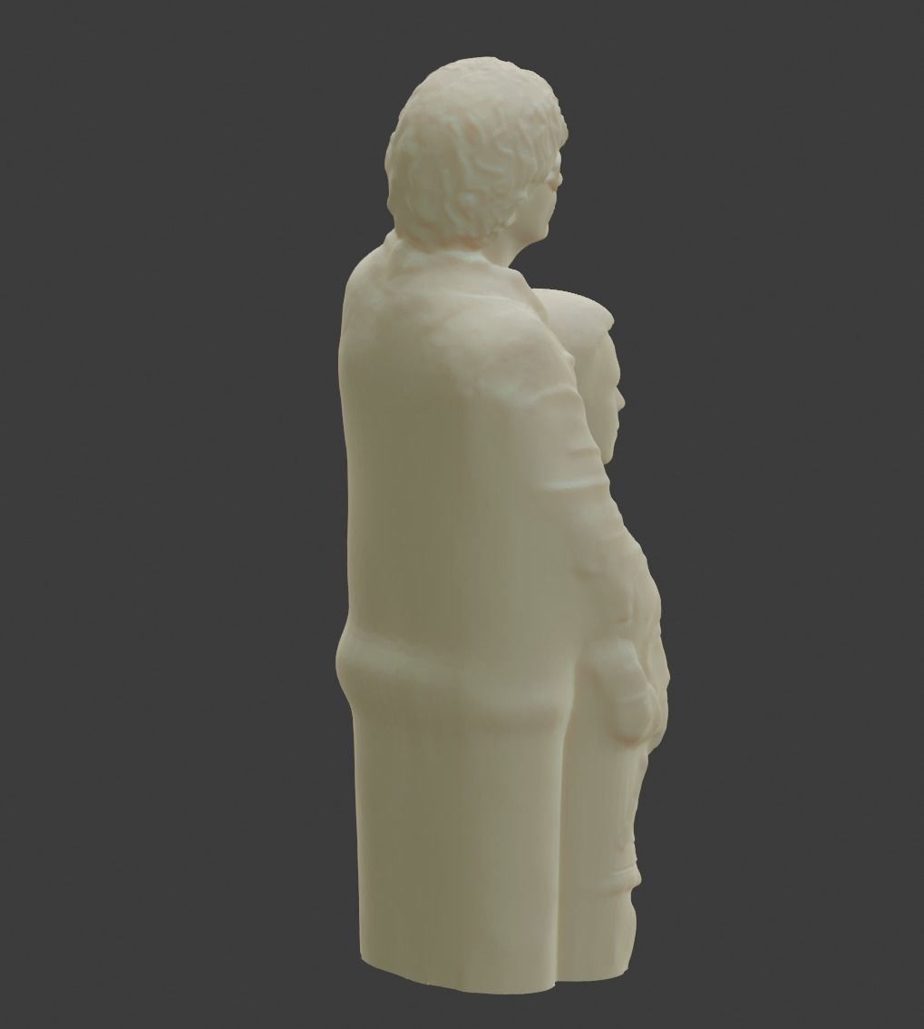 Mother Child Hugging Pose 3D print model_6