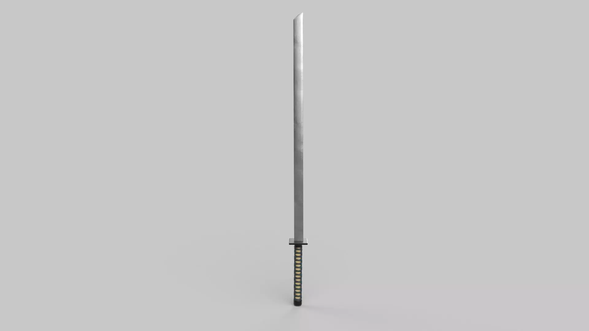 Sword samurai Low-poly 3D model_0