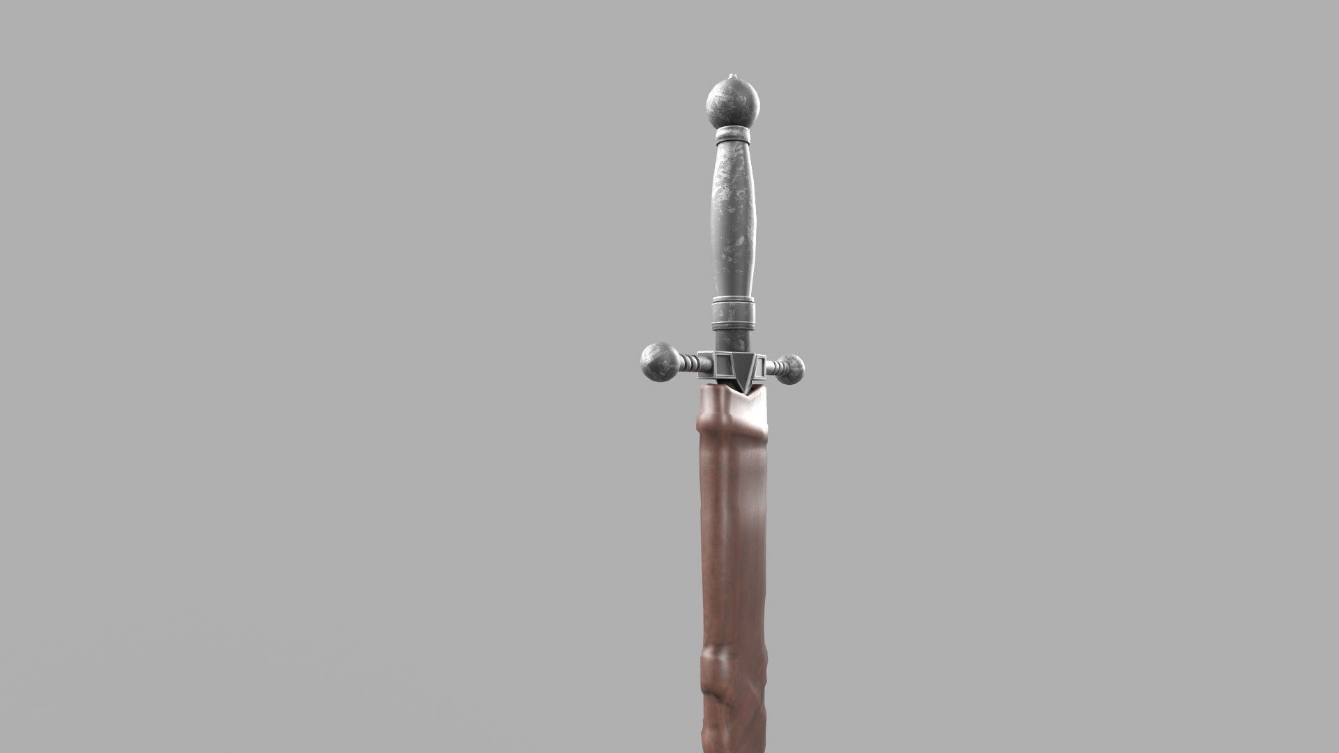 Sword Low-poly 3D model_3