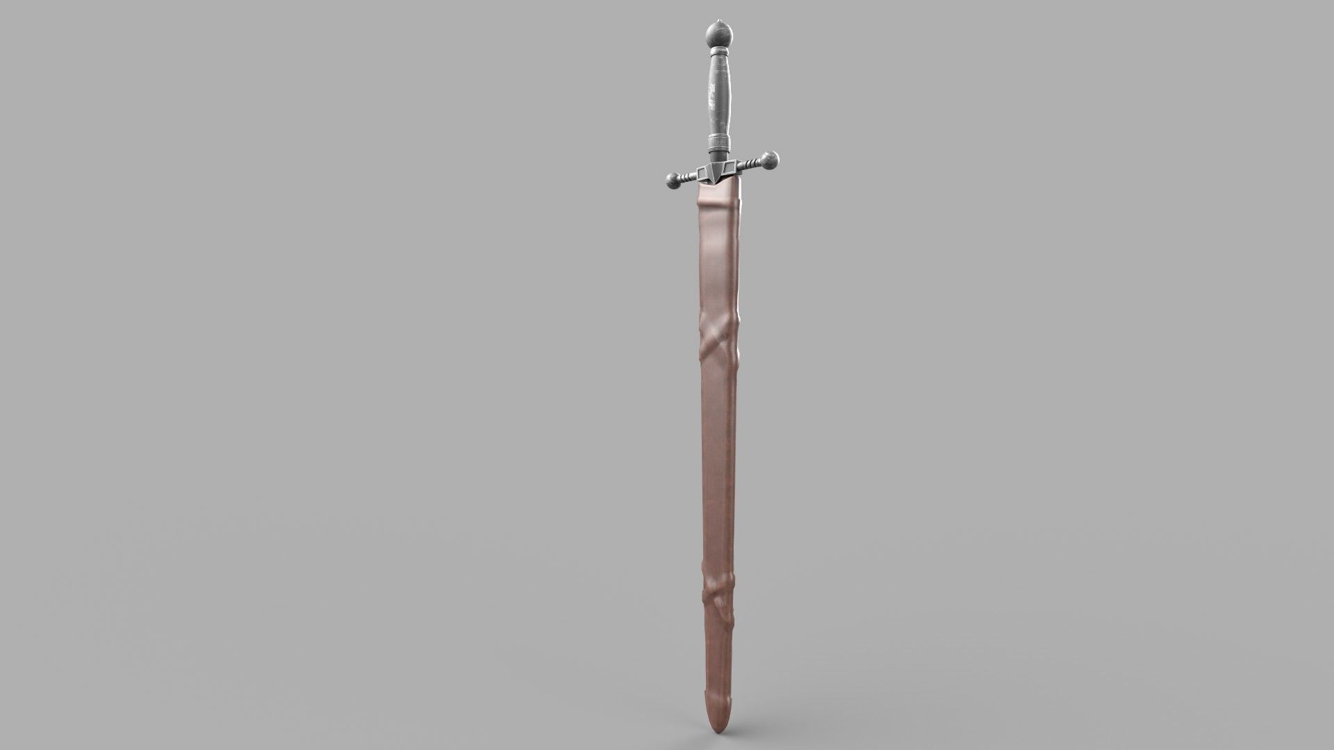Sword Low-poly 3D model_4