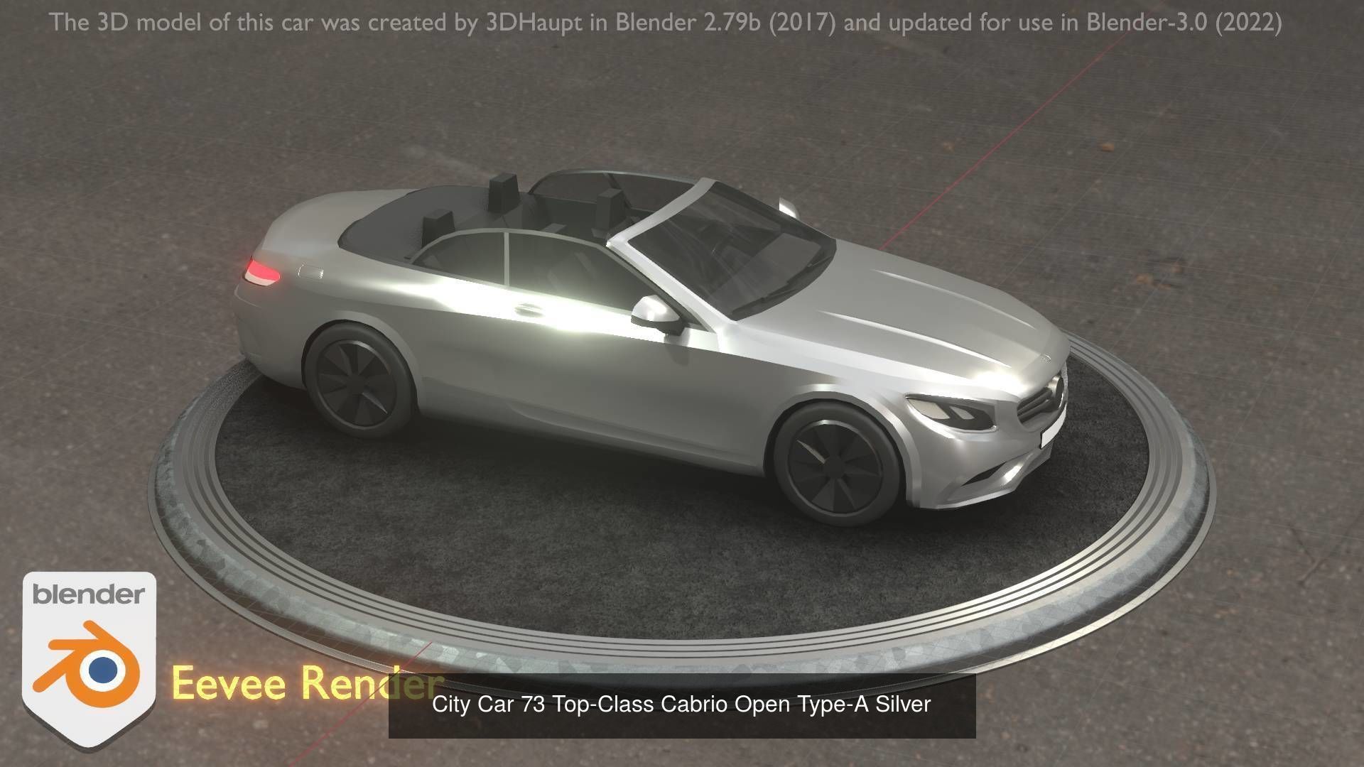 City Cars All Types A B C D E Silver 3D Model Collection_12