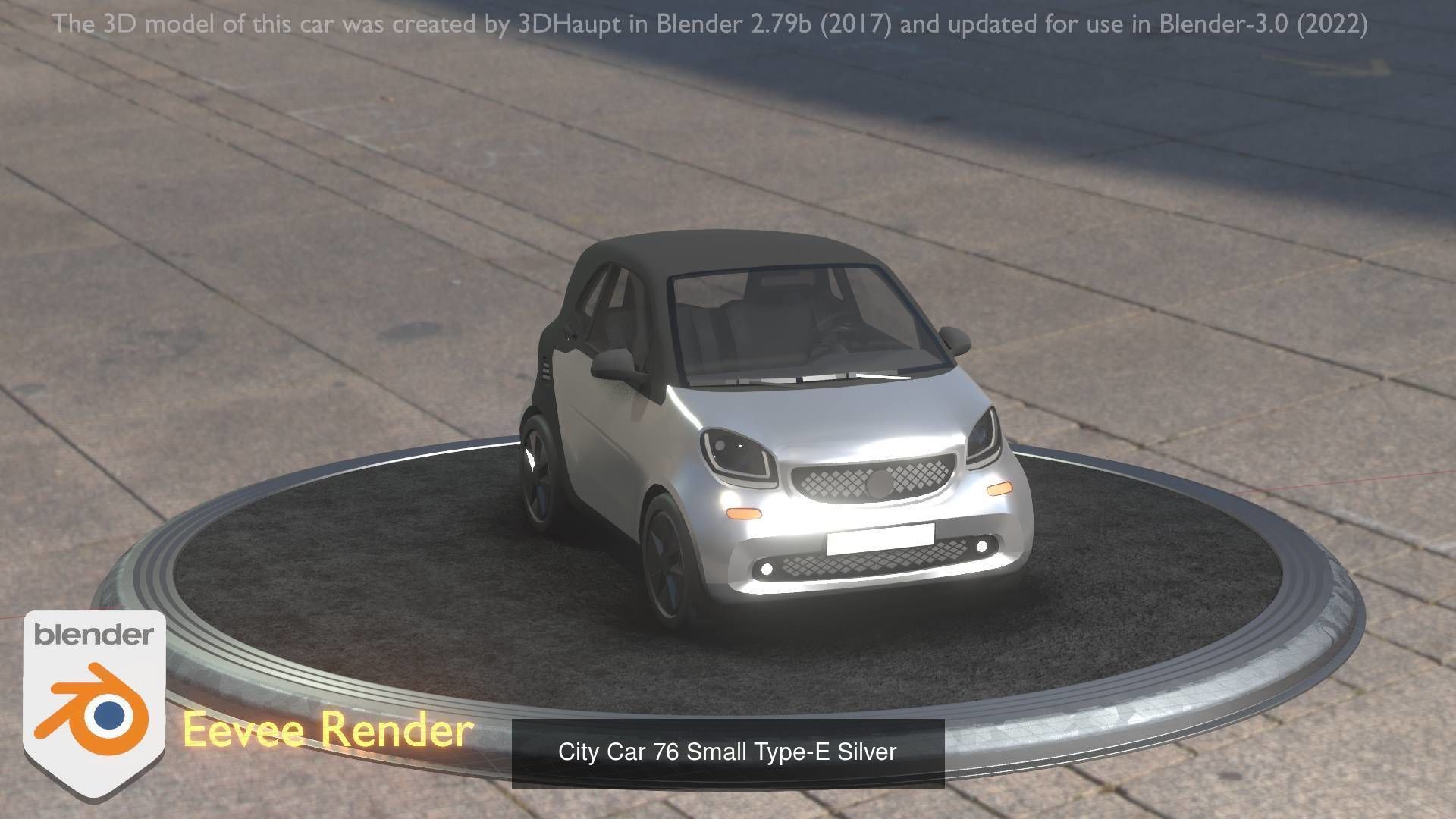 City Cars All Types A B C D E Silver 3D Model Collection_15