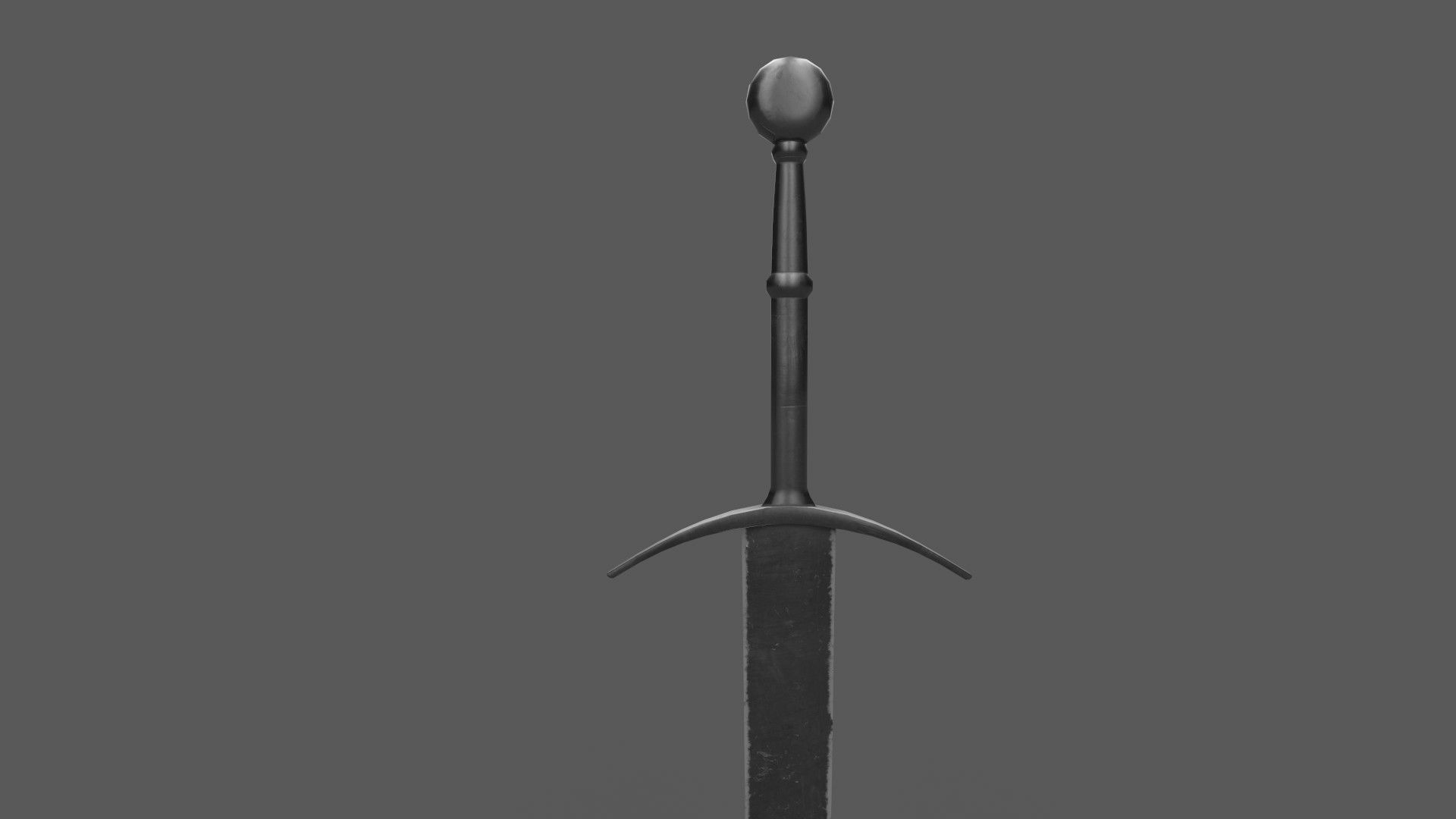 Sword Low-poly 3D model_3