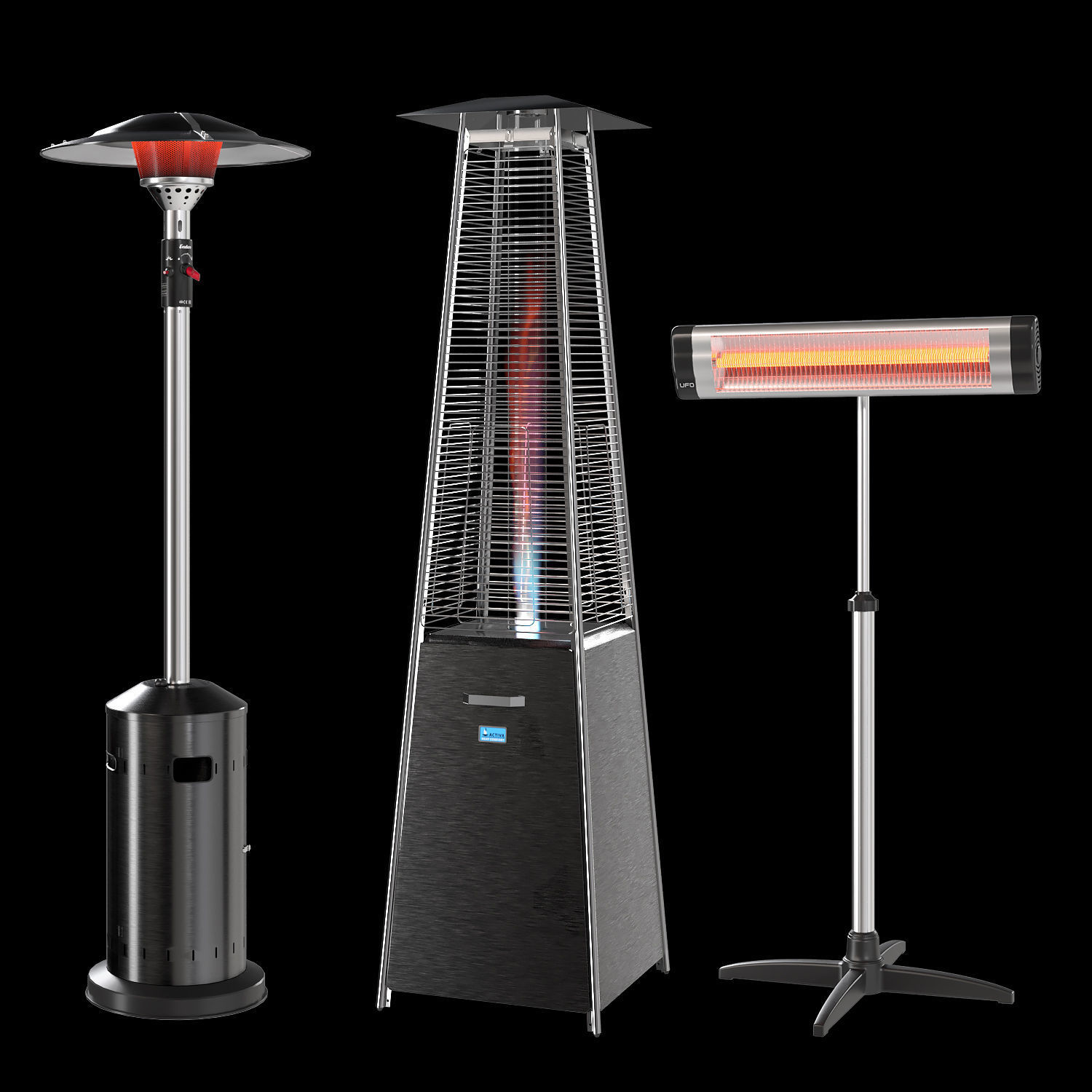 Outdoor heaters 3D model_1